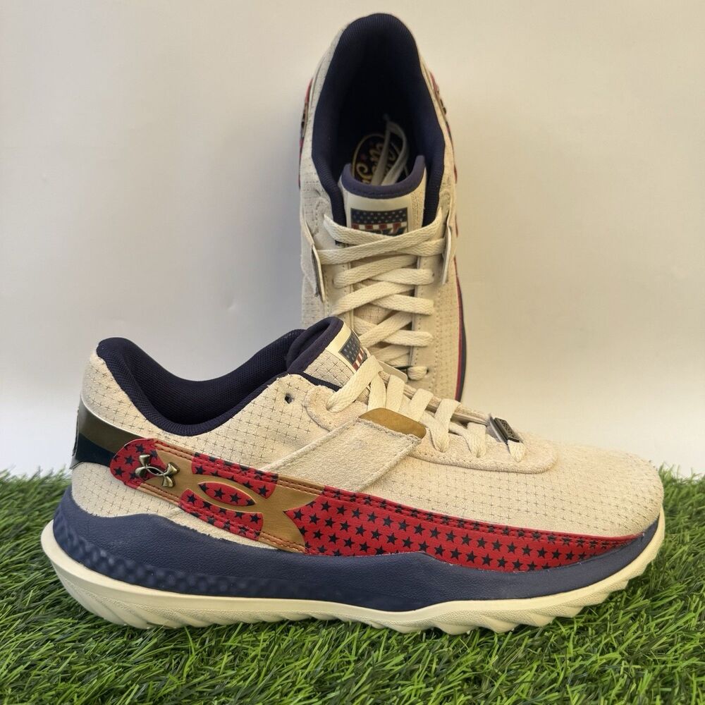 Under Armour Harper 10 Pro Turf LE USA Baseball Shoes Mens 9 New